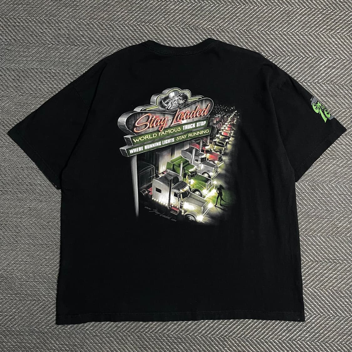 USA 빈티지 트럭 스탑 빅로고 반팔 티셔츠 o 5162 상품이미지1