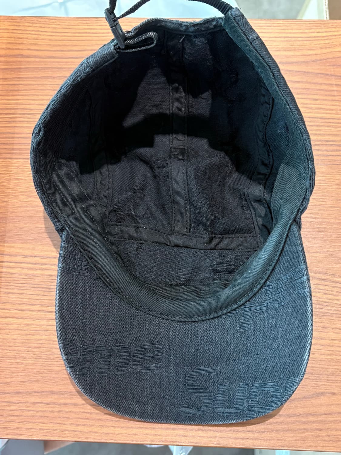 Supreme 슈프림 데미지 캠프캡 캡모자 블랙 상품이미지4