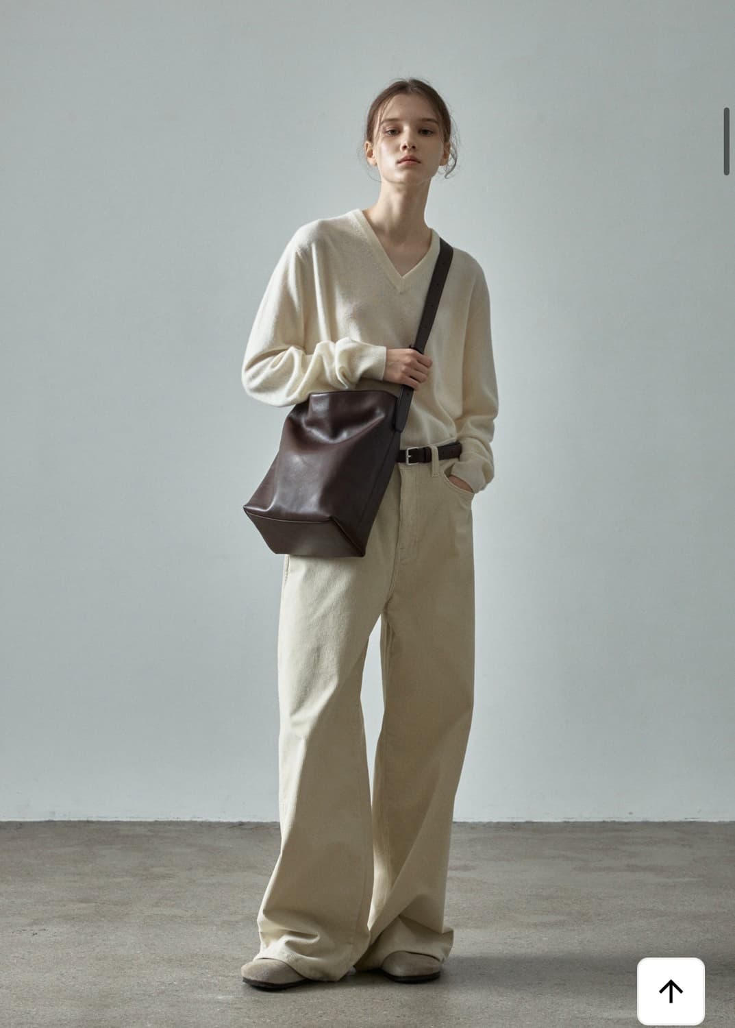 파사드패턴 빈티지 셰퍼드 백 초콜렛 상품이미지3