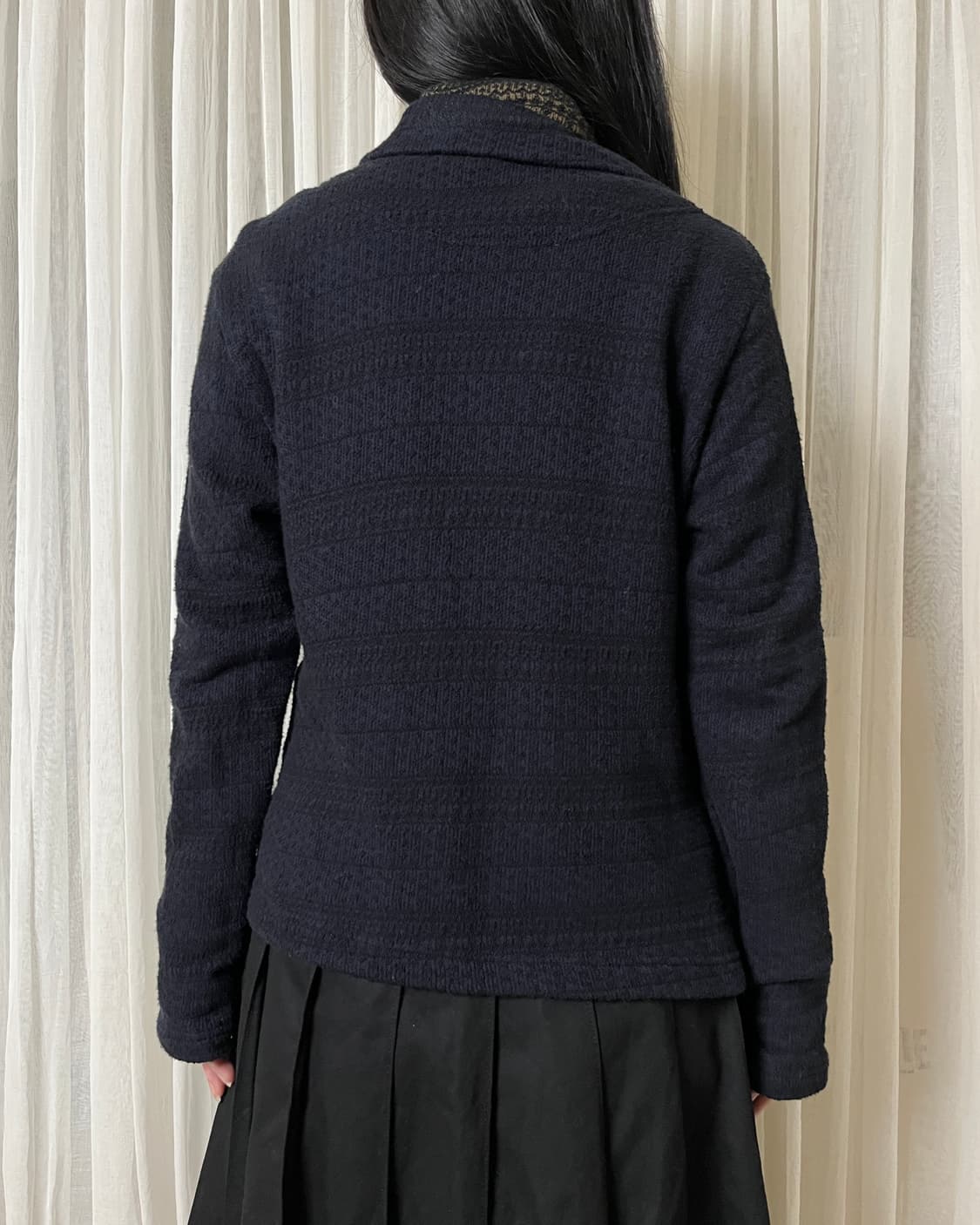 요지야마모토 레이어드 패턴 니트 가디건 Y’s yohji yamamoto 상품이미지2