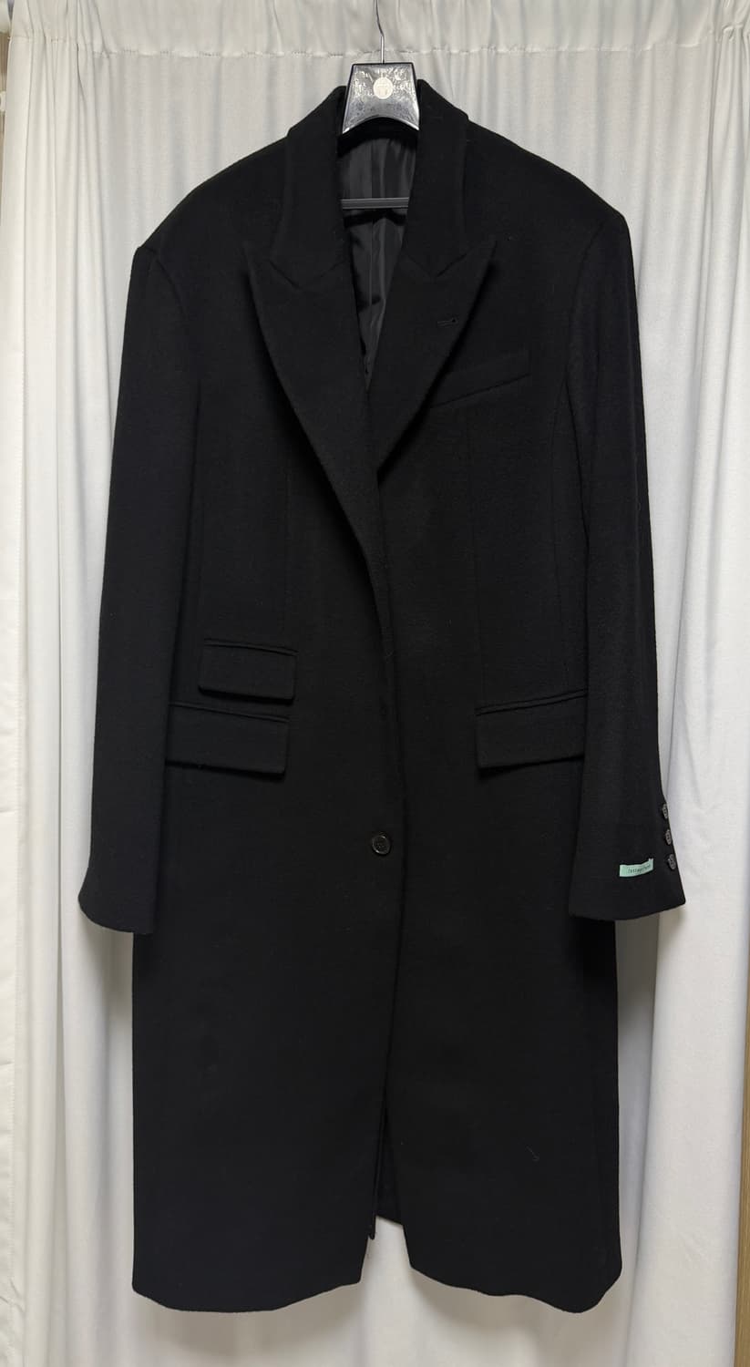 인스턴트펑크 캐시미어 싱글 코트 블랙  상품이미지2