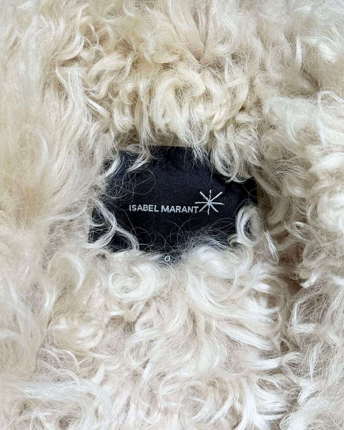 이자벨마랑 그레이 아이보리 무통 시어 퍼 자켓 상품이미지7