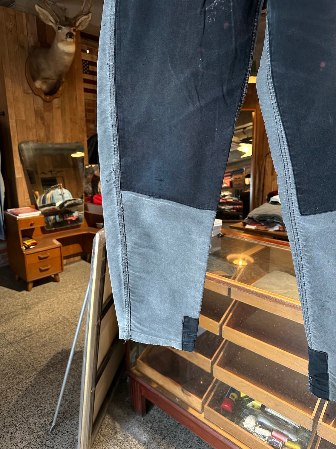 60s French Vintage Moleskin Work Pants 상품이미지3