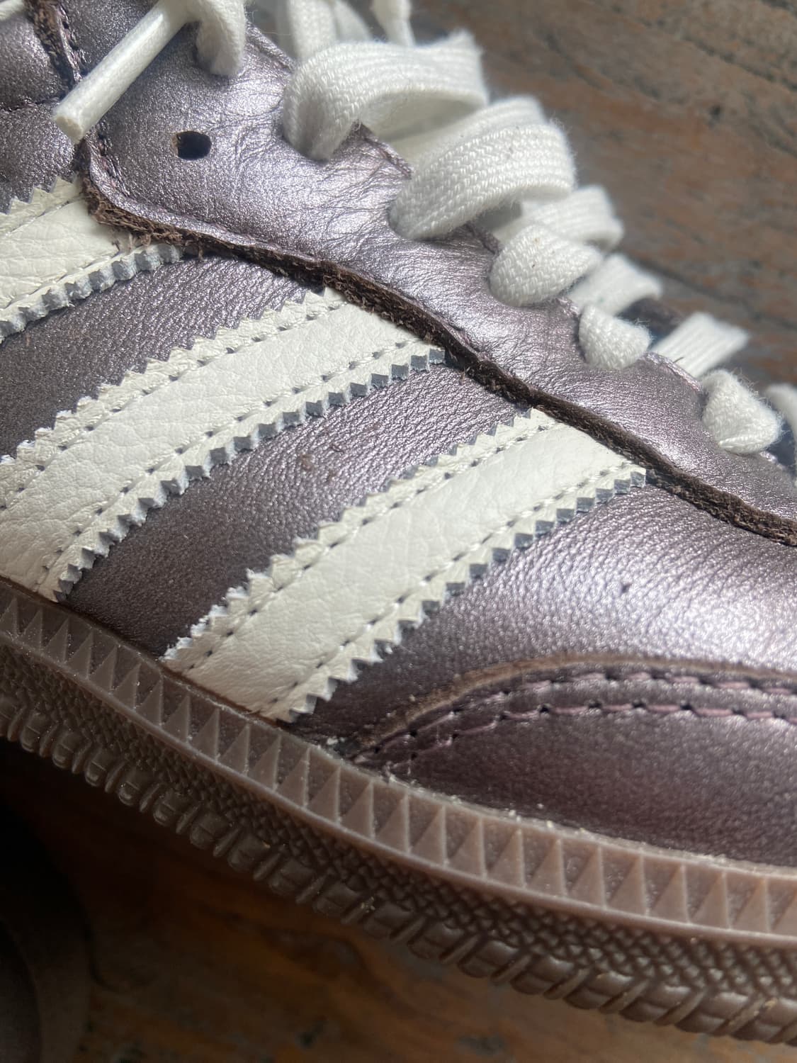 아디다스 삼바 OG 실버 메탈릭 퍼플 상품이미지3