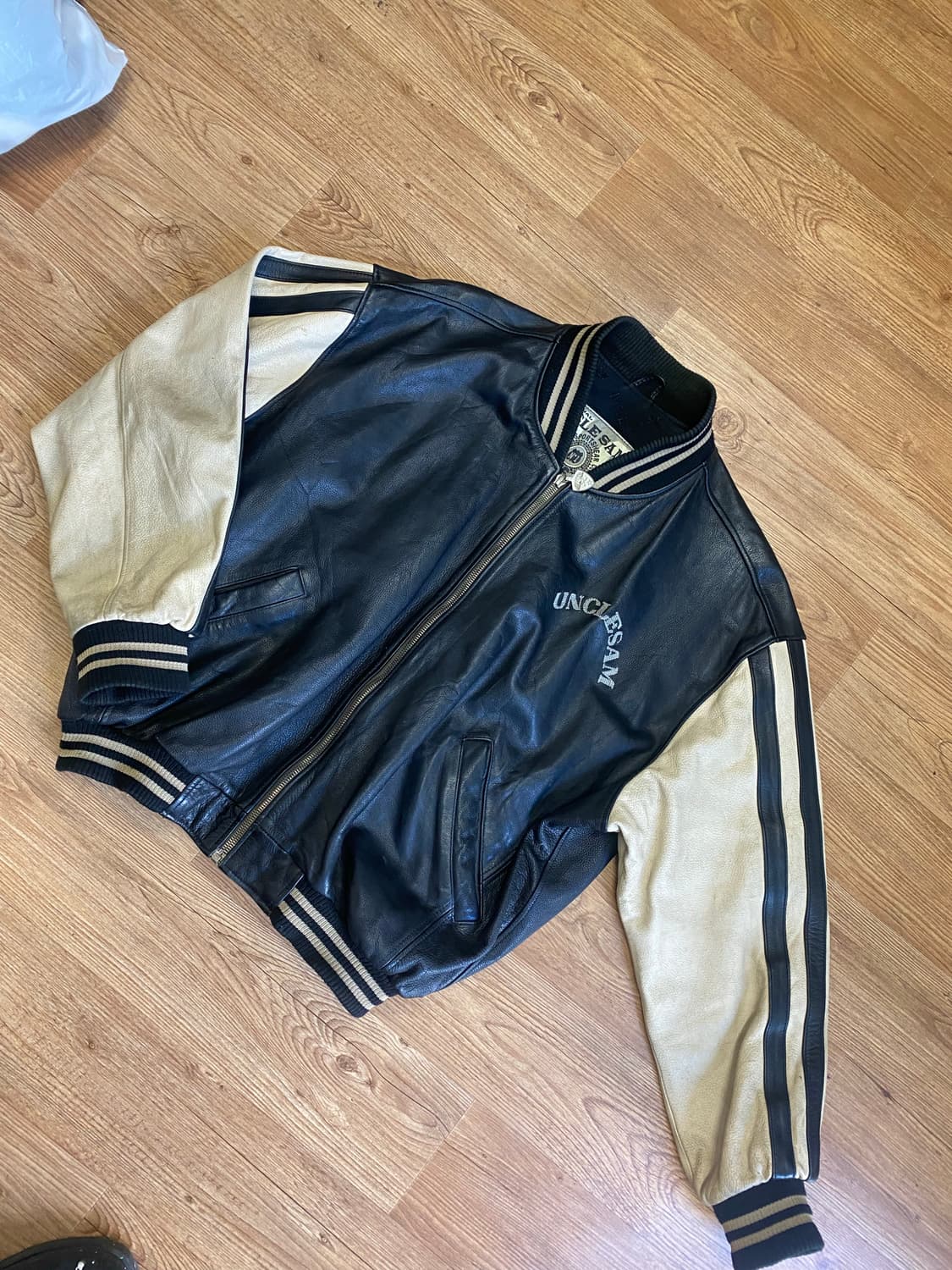 빈티지 레더바시티자켓 상품이미지2