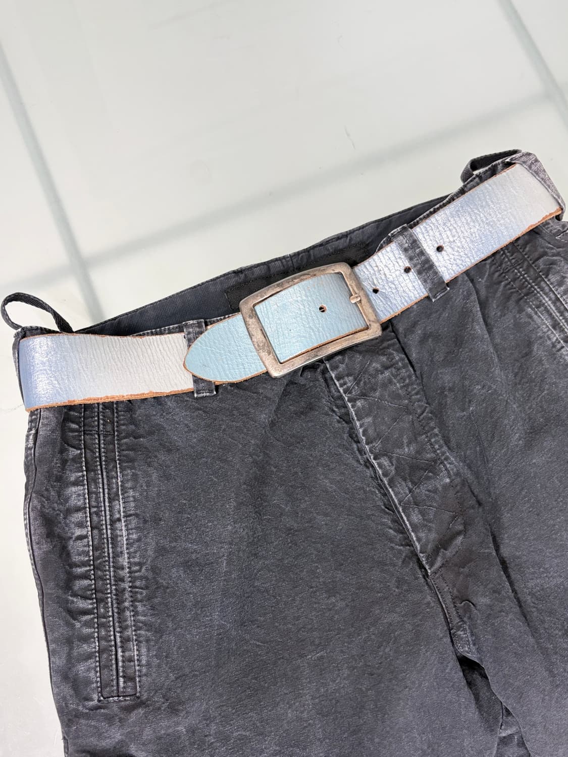 1990’s linea pelle 그라데이션 레더 벨트 상품이미지2