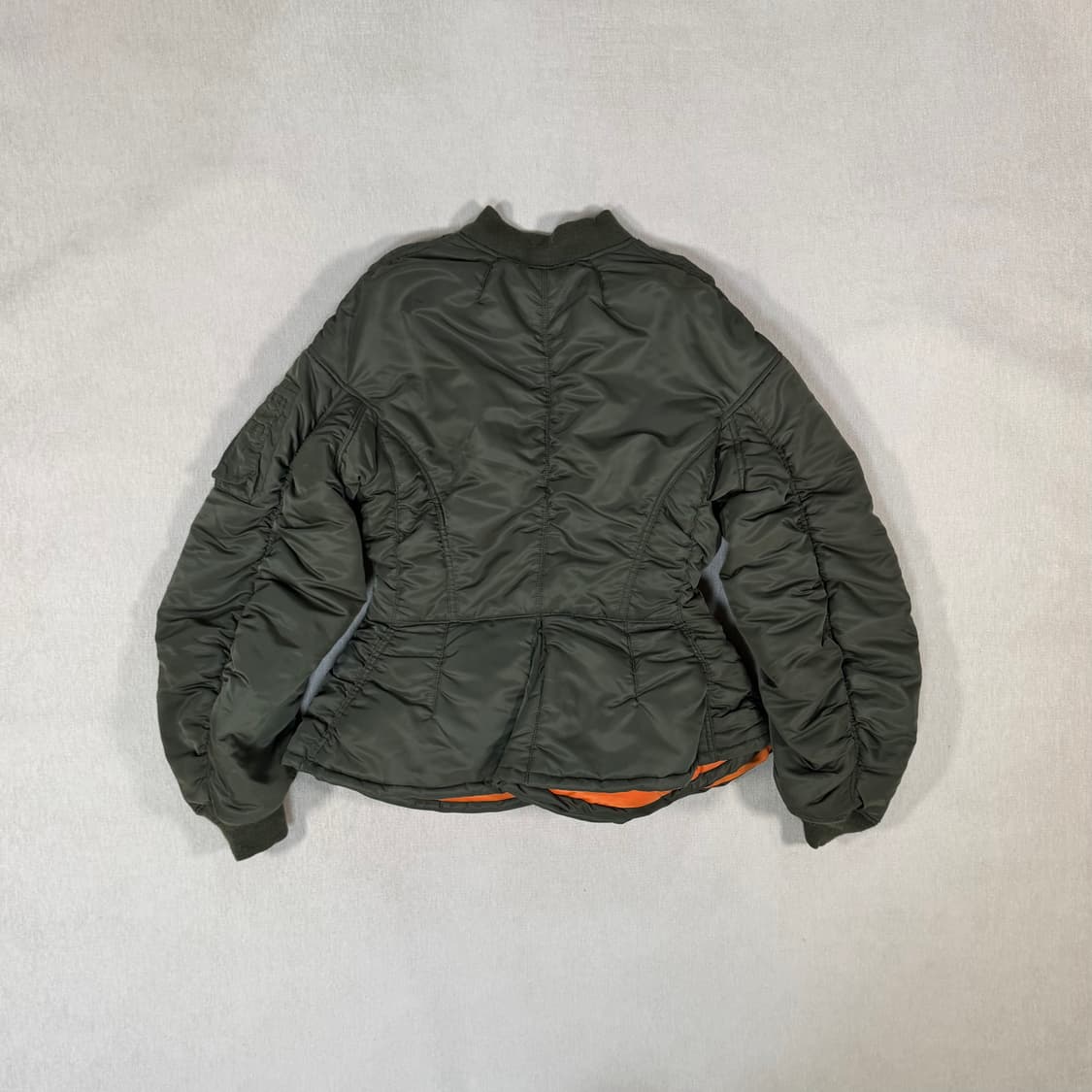 Nylon Corseted Khaki  Bomber Jacket 상품이미지6