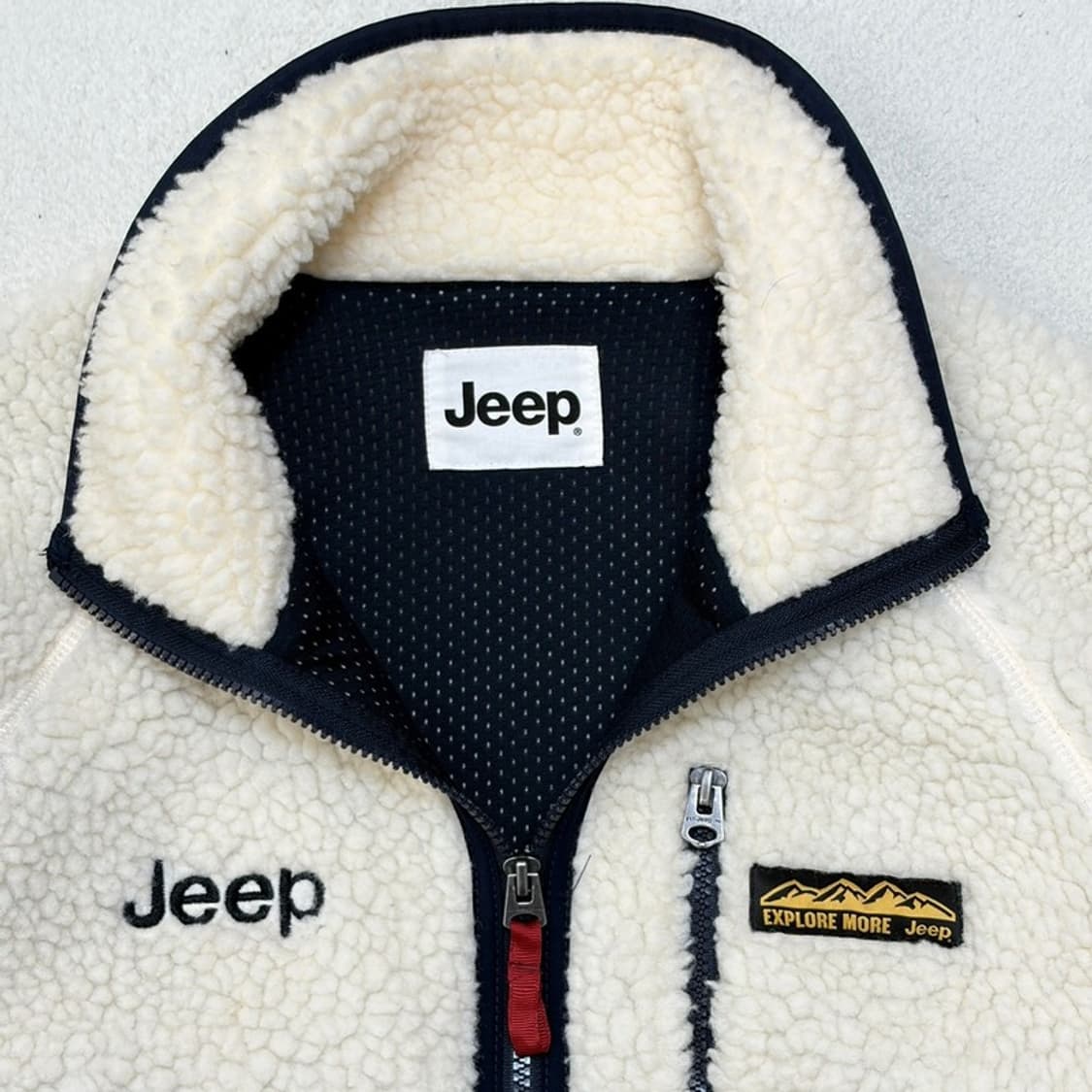 JEEP 크림 플리스 M 상품이미지4