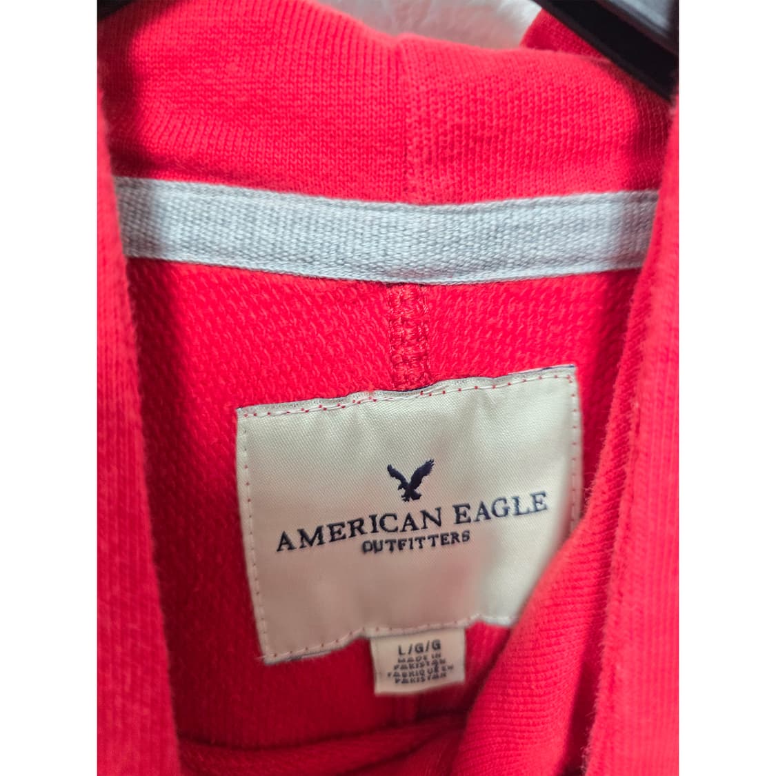 택포_ 아메리칸 이글 빨간색 후드티 L 상품이미지2