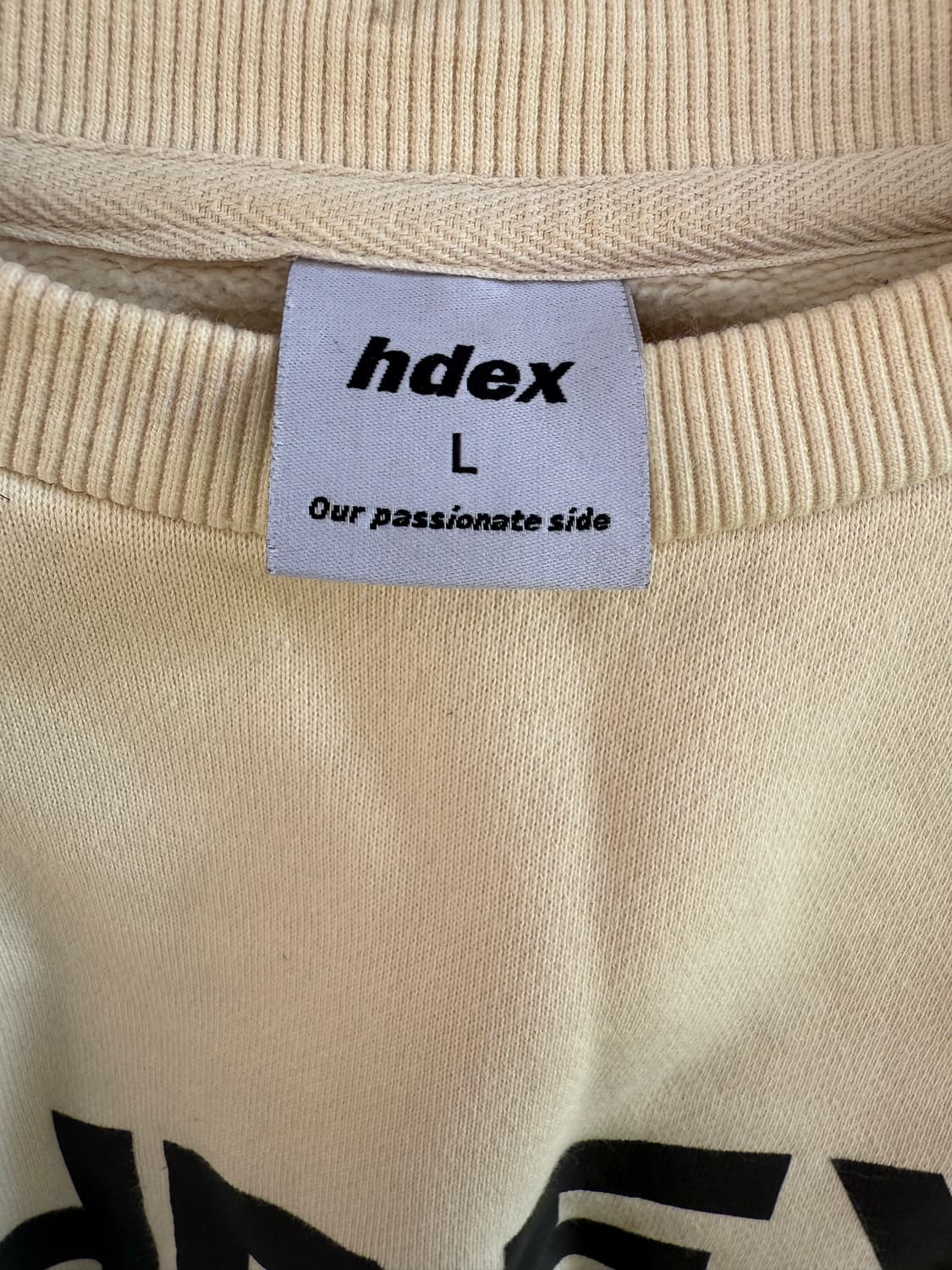 HDEX 맨투맨 아이보리 상품이미지2