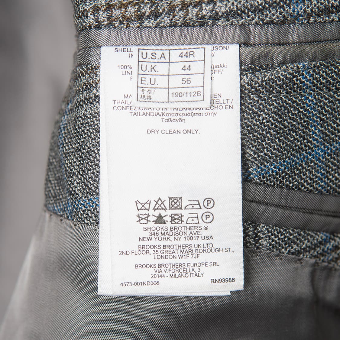 [44R] 브룩스브라더스 라나피치오 디 프라이 글렌체크 블레이져  상품이미지8