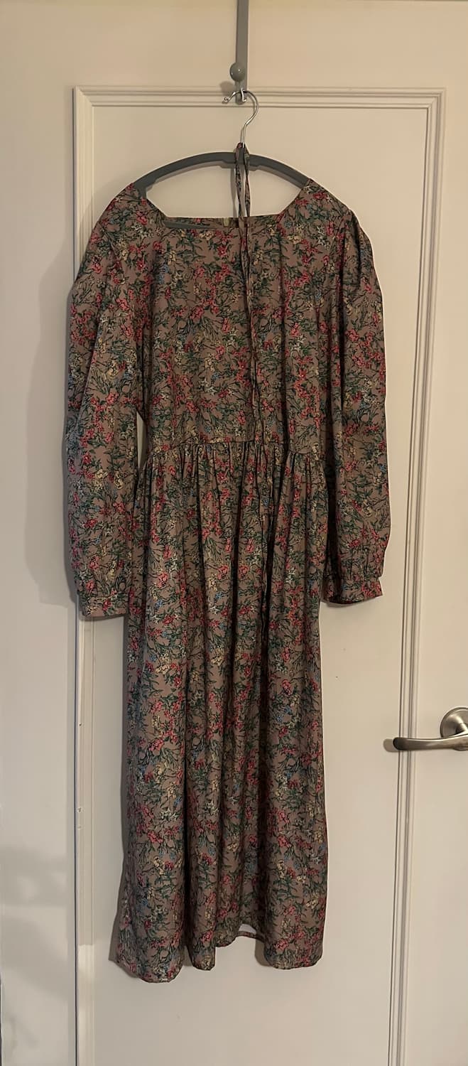 빈티지 플라워 롱 원피스 상품이미지2