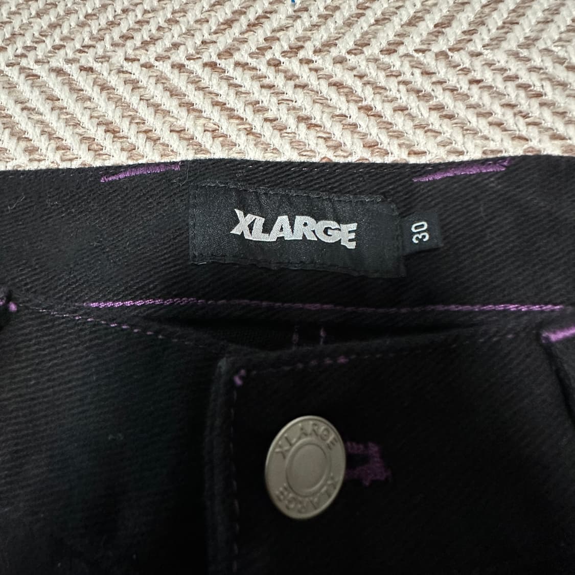 X-LARGE work wide pants black 상품이미지3