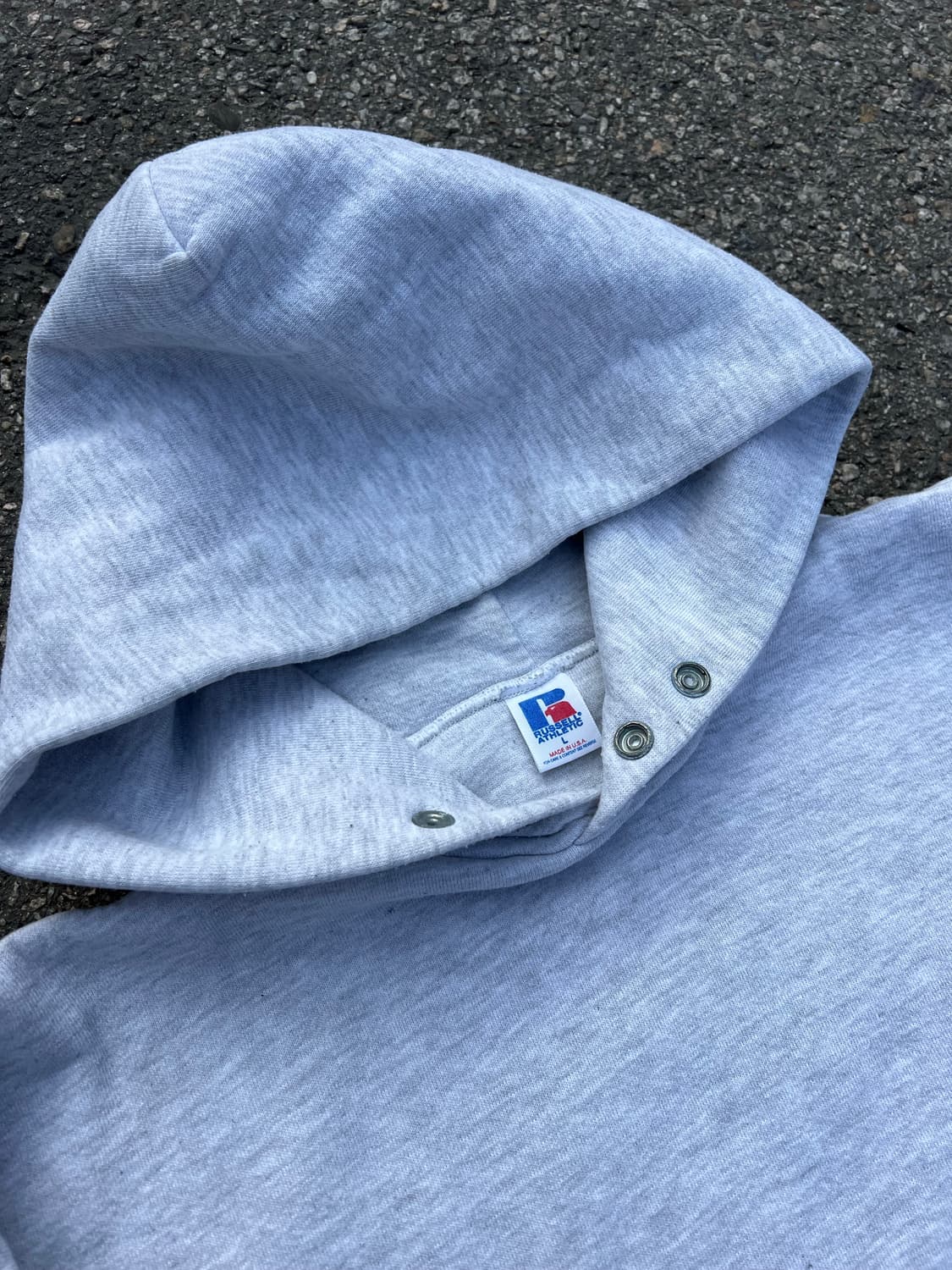 🇺🇸 80s 러셀 더블페이스 후디 그레이 L 상품이미지2