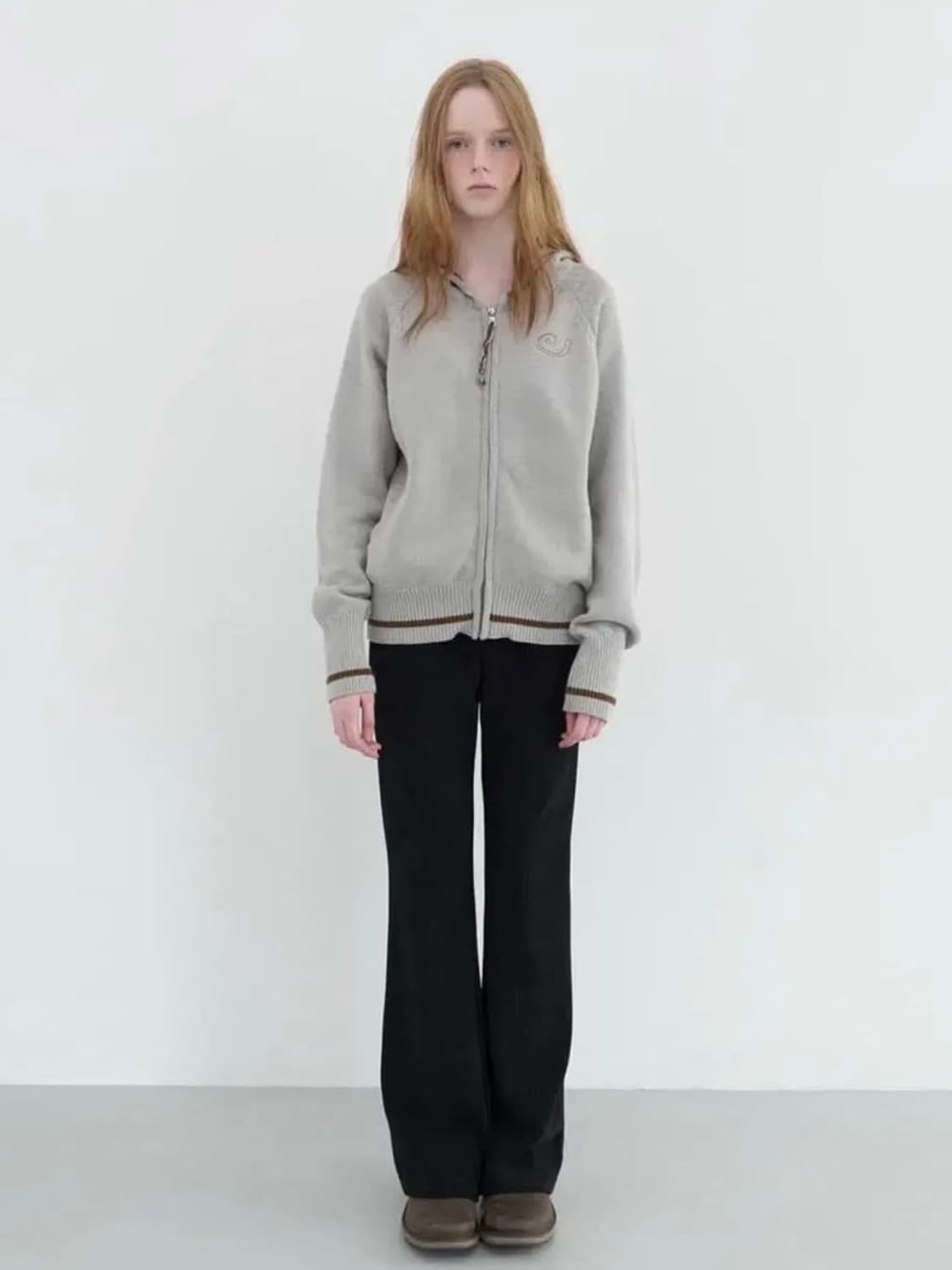 엔조블루스 니트 후드집업 상품이미지2