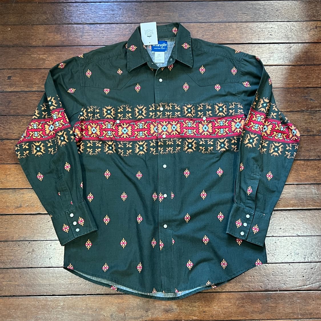 랭글러 패턴 웨스턴 긴팔 셔츠 상품이미지1