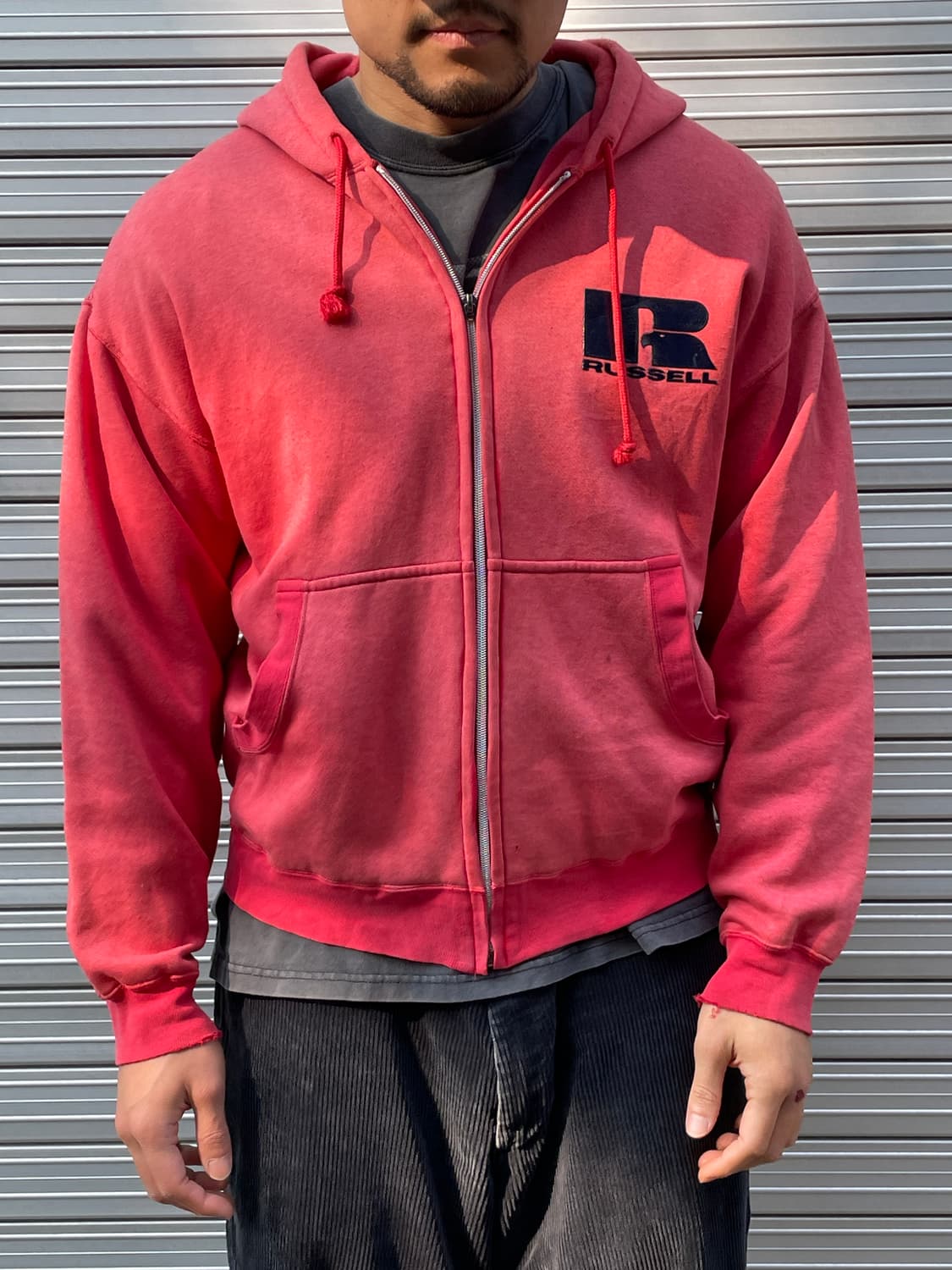 70-80s Russell Faded Red 50/50 Hood zip 상품이미지4