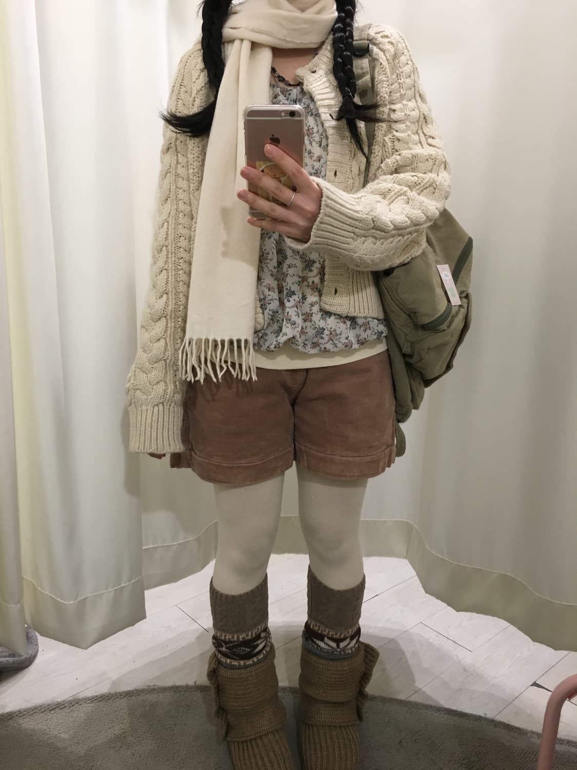 peach corduroy half pants 상품이미지6