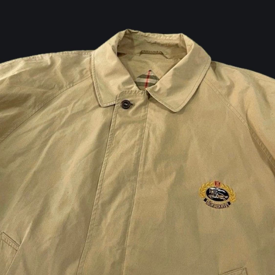 버버리 자수 베이지 봄버 블루종 자켓 상품이미지2