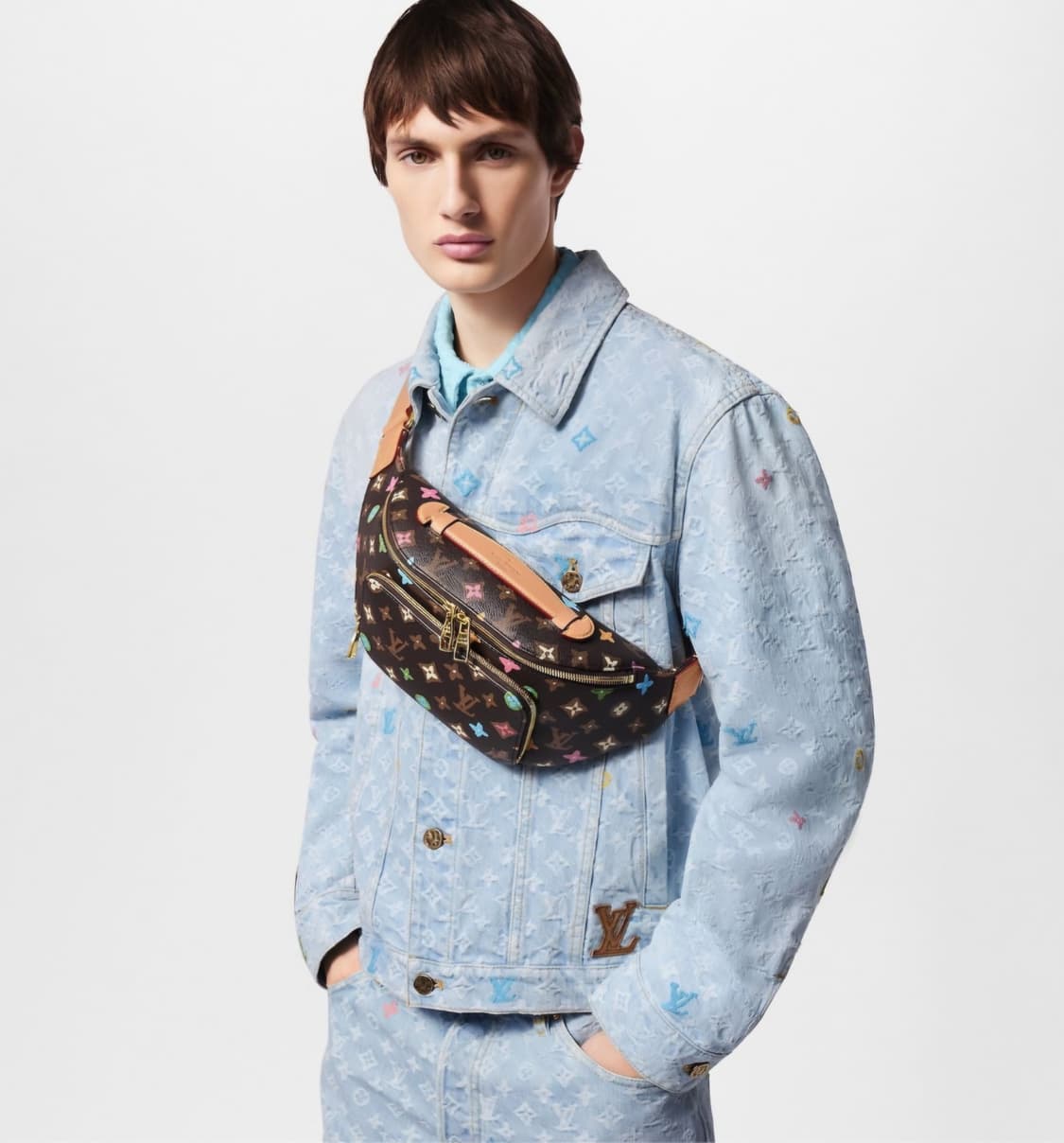 루이비통 타일러x퍼렐 강아지 초콜릿 러쉬 범백 토트백 상품이미지4