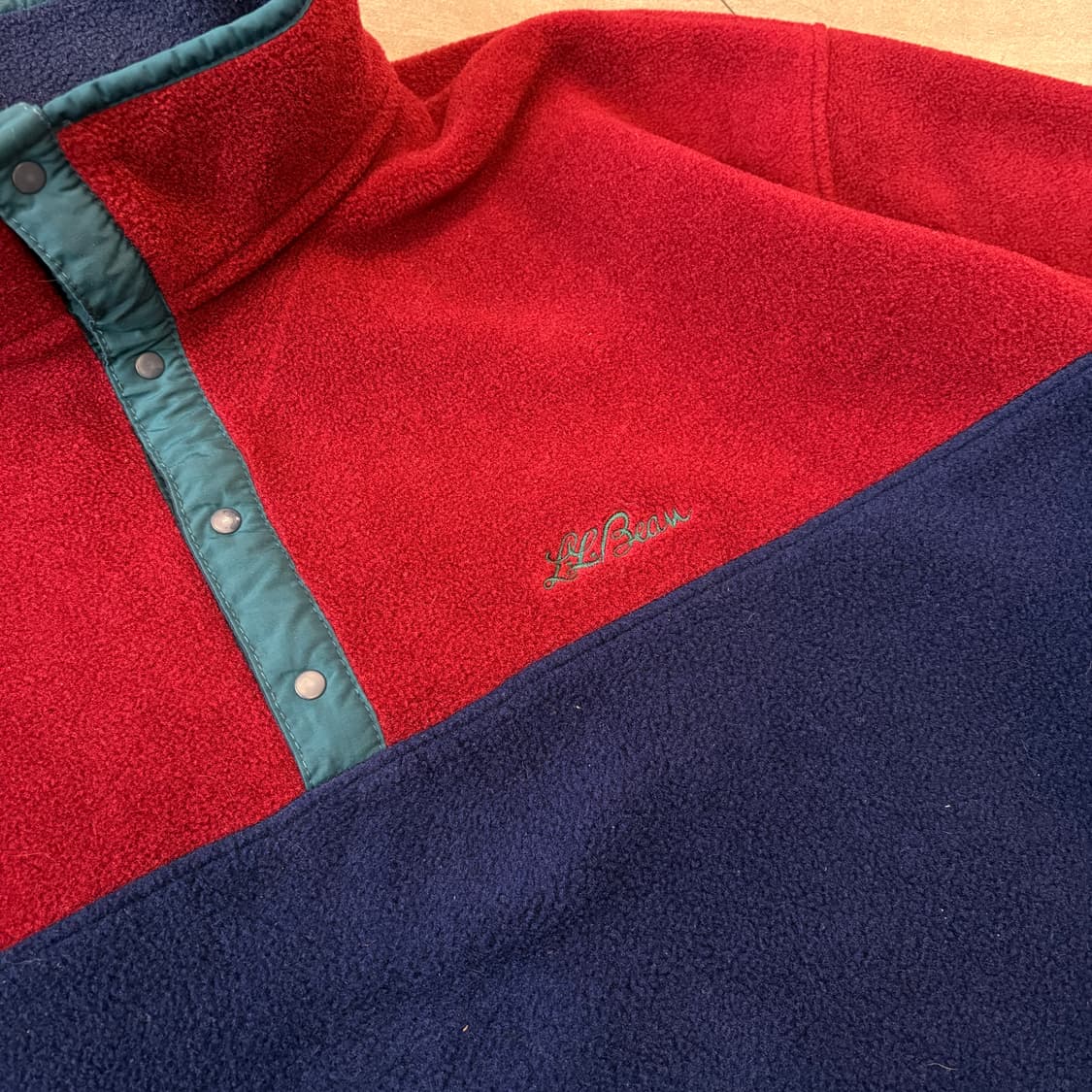 90s L.L.bean 90년대 생산 엘엘빈 투톤 신칠라 스냅티 상품이미지5