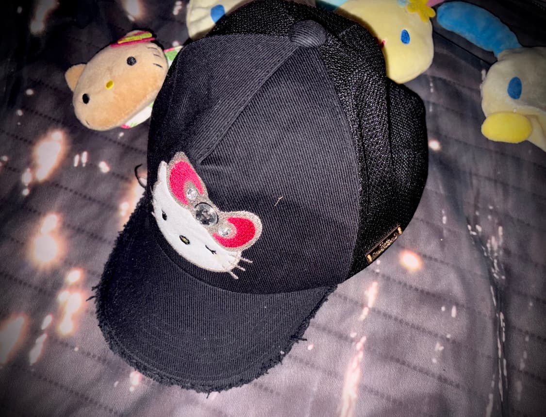 빈티지 Rady 키티 블랙 볼캡 y2k 상품이미지2