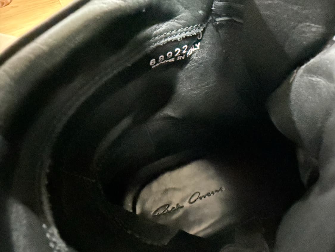 릭오웬스 지오바스켓 40 올블랙 상품이미지6