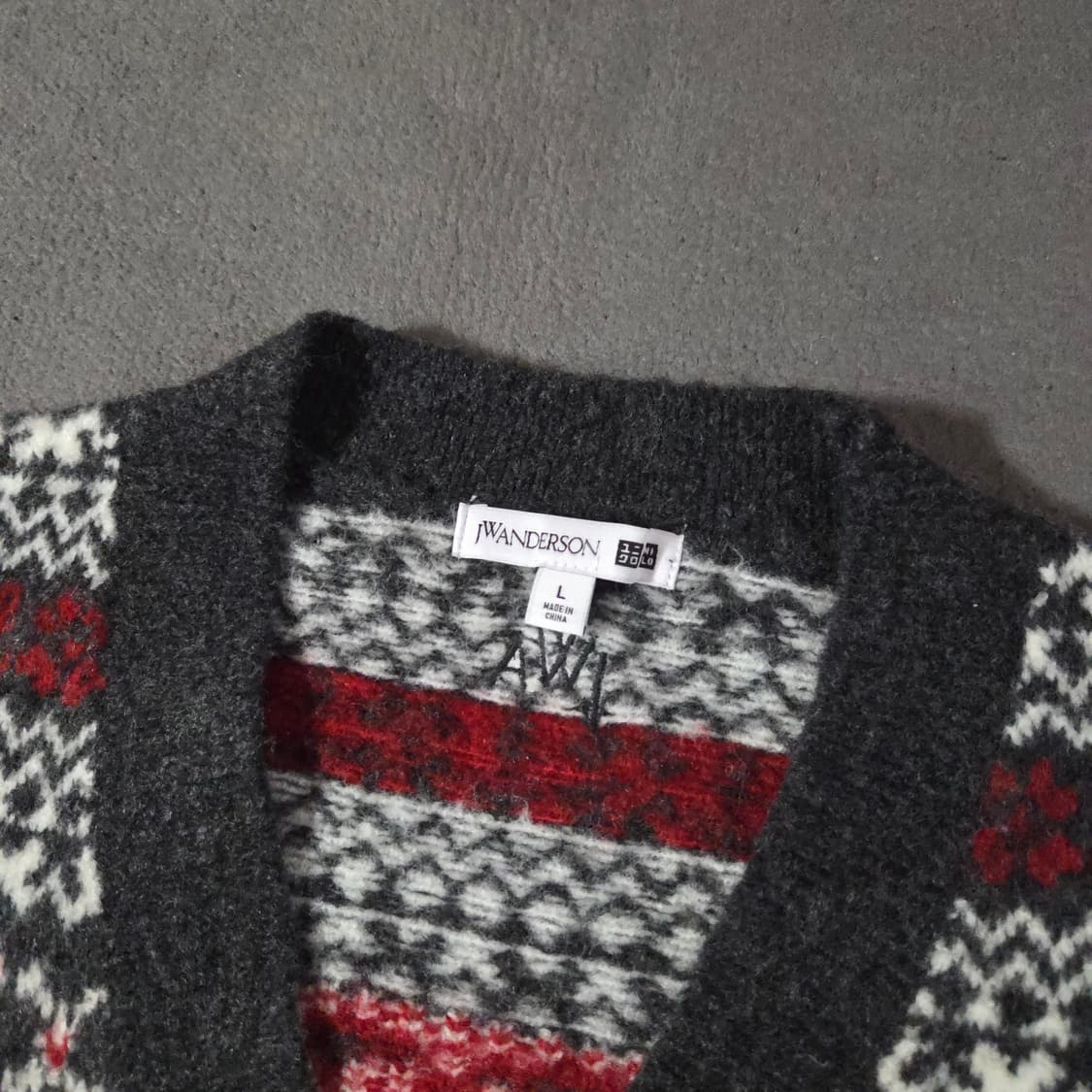 JW앤더슨 유니클로 노르딕 페어아일 가디건 L 상품이미지3