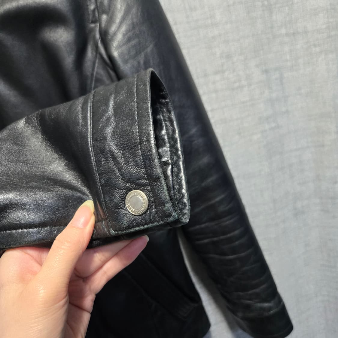 코치 리얼  레더 양 가죽 자켓  상품이미지4