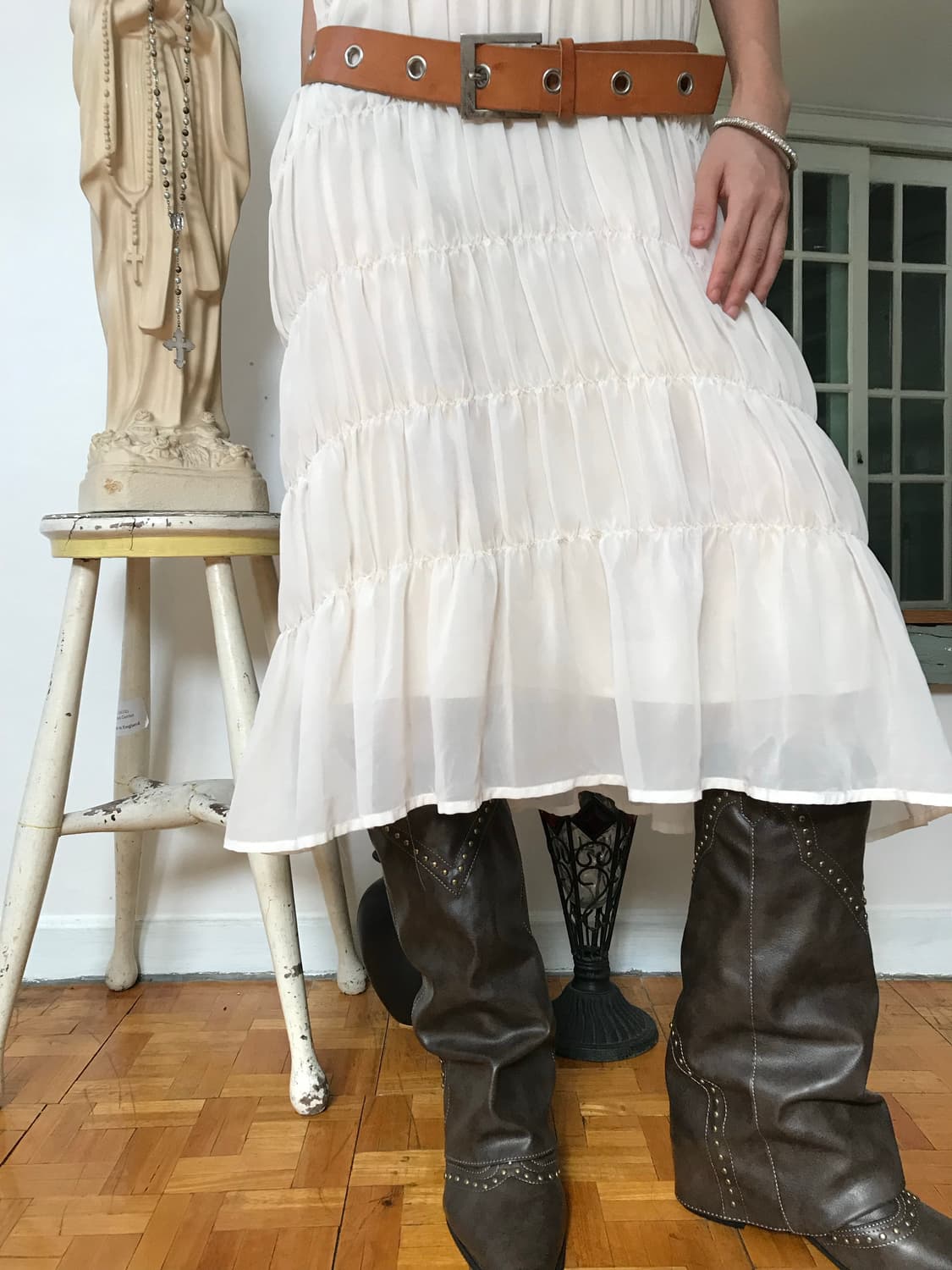 vintage pleats one-piece 상품이미지4