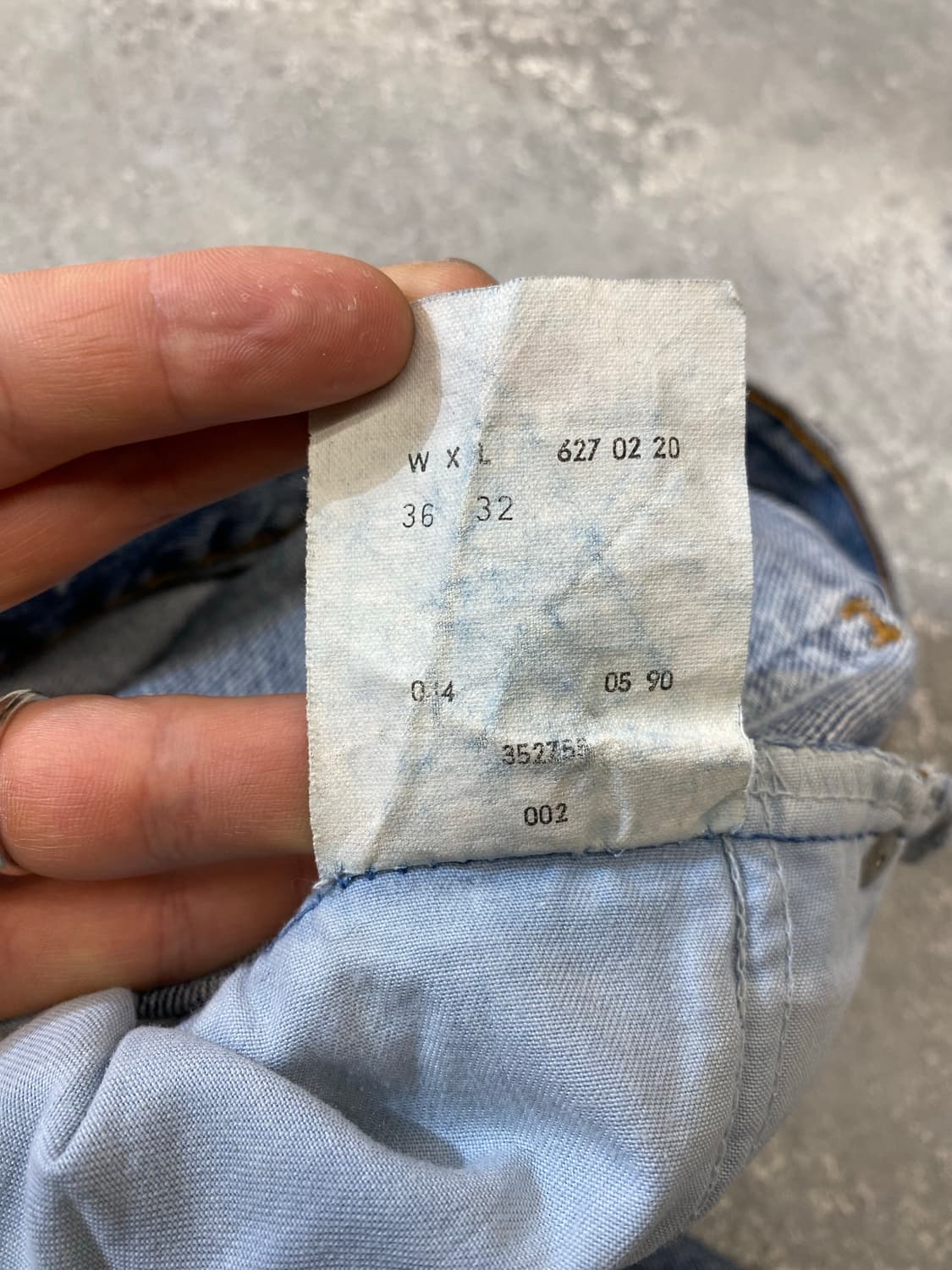 [32-33] 90s Levi's 627 리바이스 오렌지탭 데님팬츠 상품이미지9