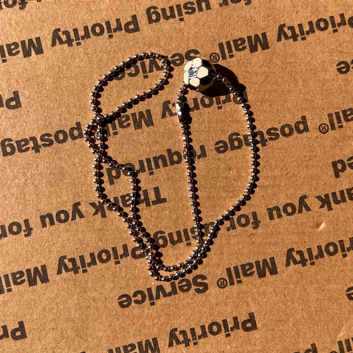 90s vtg Soccer Ball Bead Chain 상품이미지2