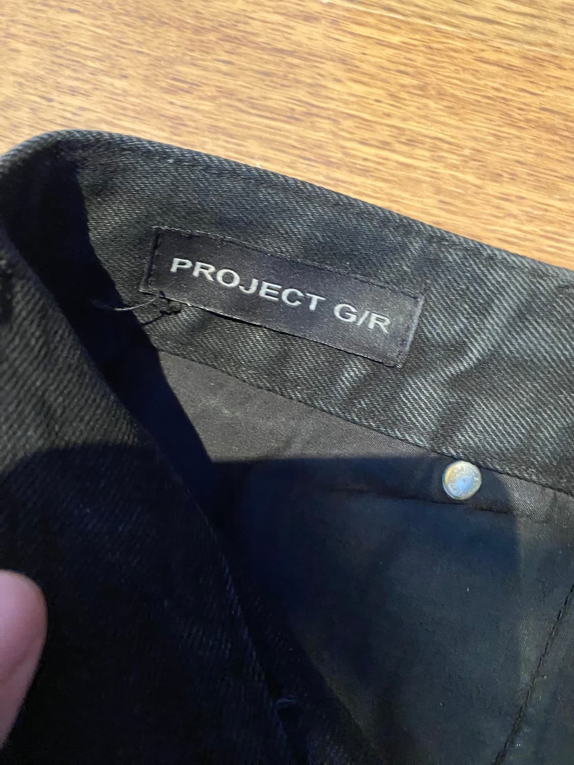 프로젝트 gr 워시드 백워드 데님팬츠 블랙 3사이즈 상품이미지4