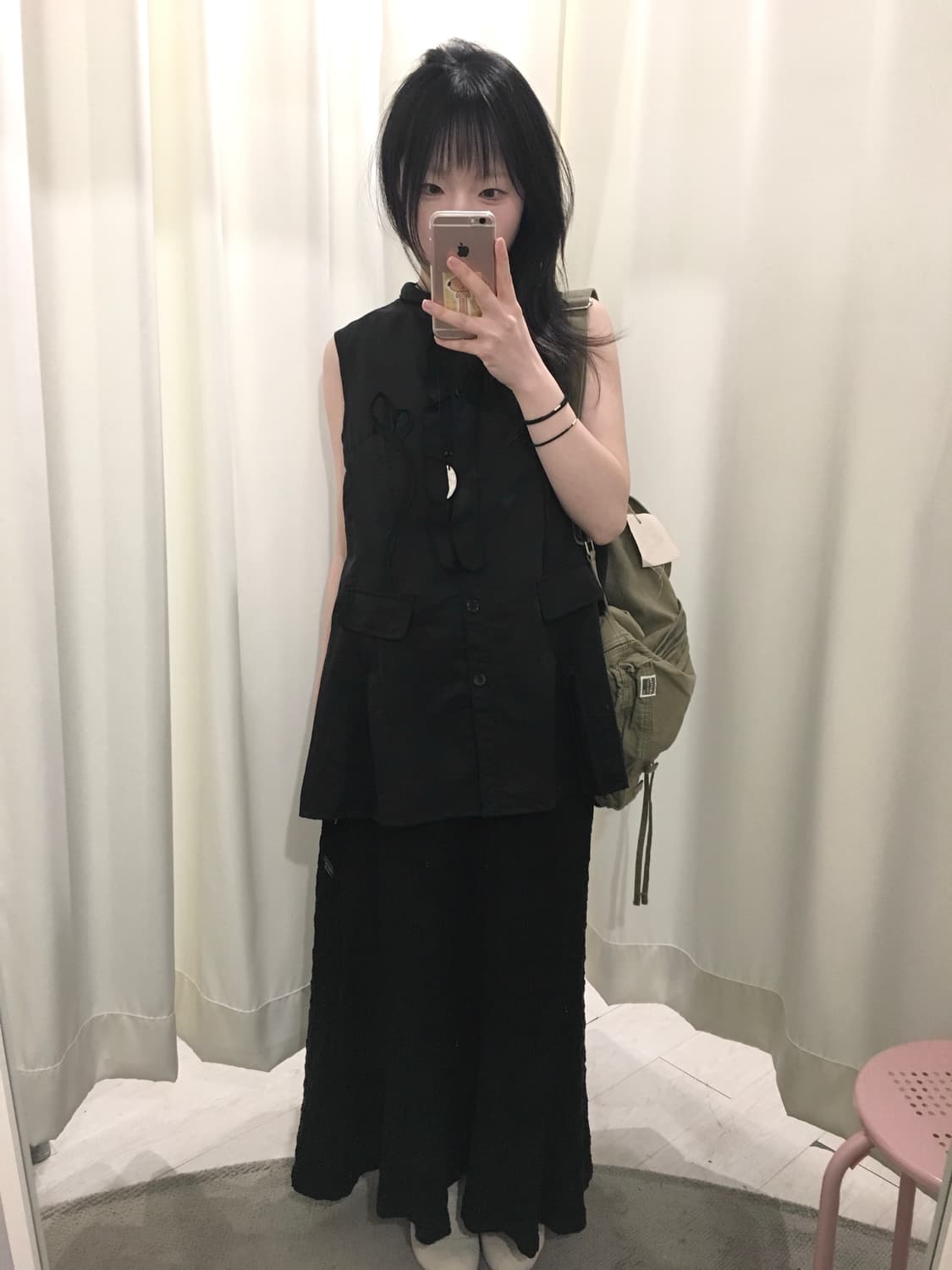 crinkled straight maxi skirt 상품이미지2