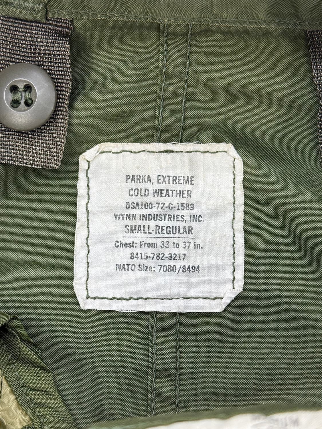 U.S.ARMY 아미 그린 m-65 70s 피쉬테일 자켓 상품이미지8