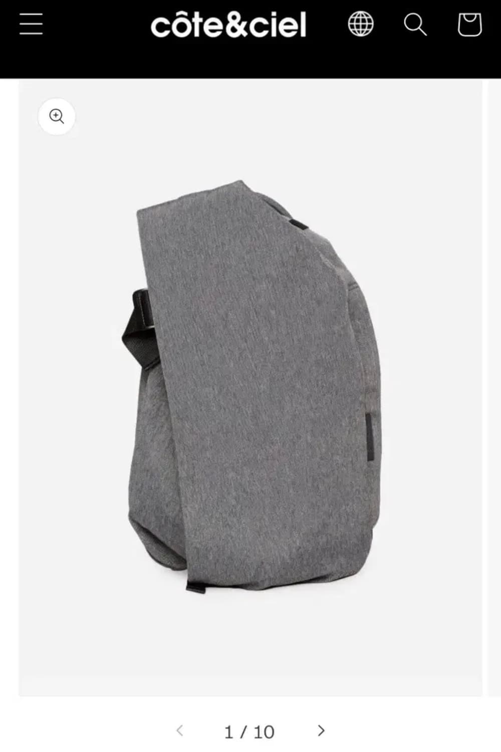 Cote&ciel Isar M EcoYarn Grey 꼬떼씨엘 백팩 상품이미지1