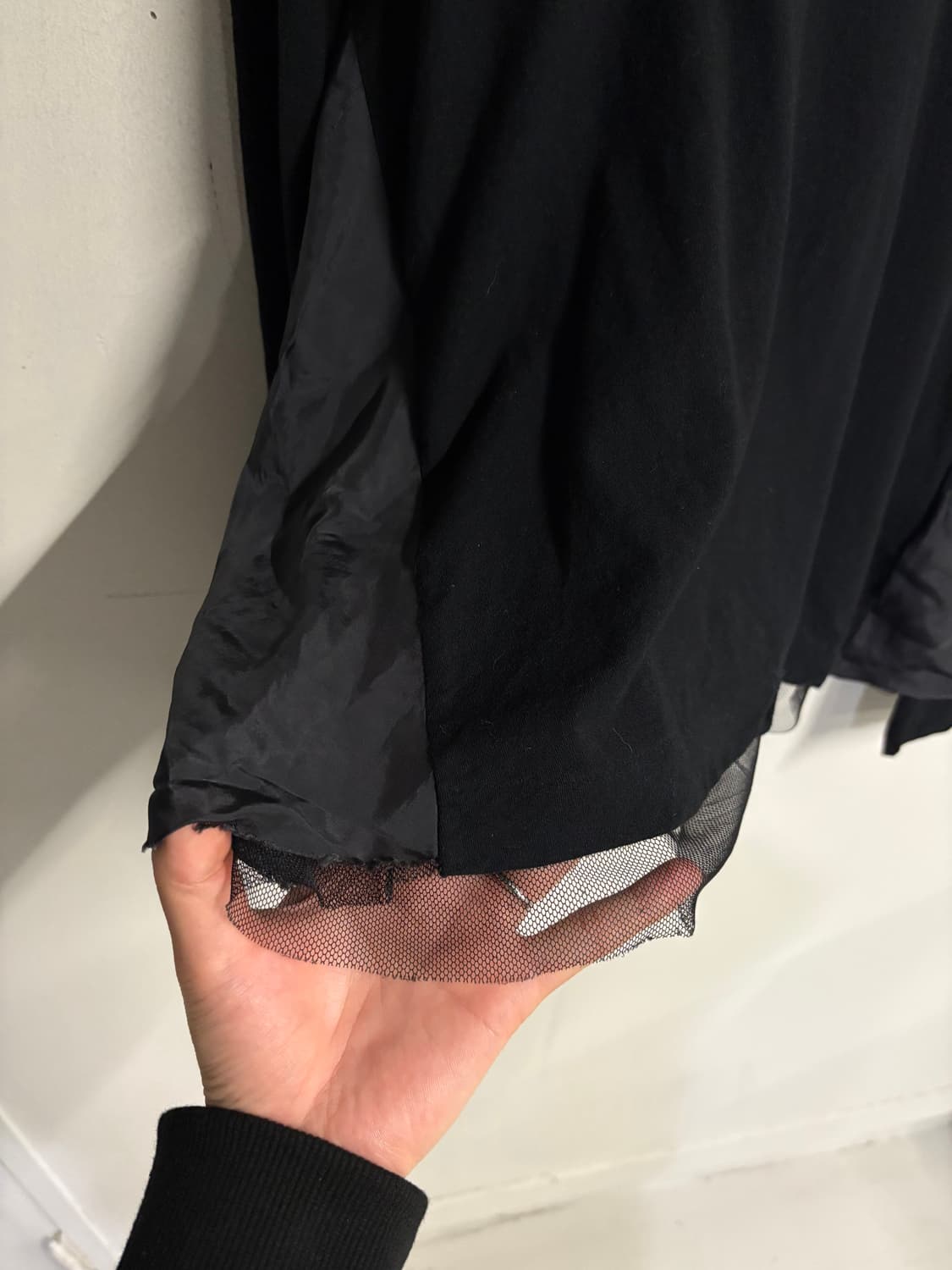 SACAI LUCK mixed fabric long sleeve top  상품이미지9