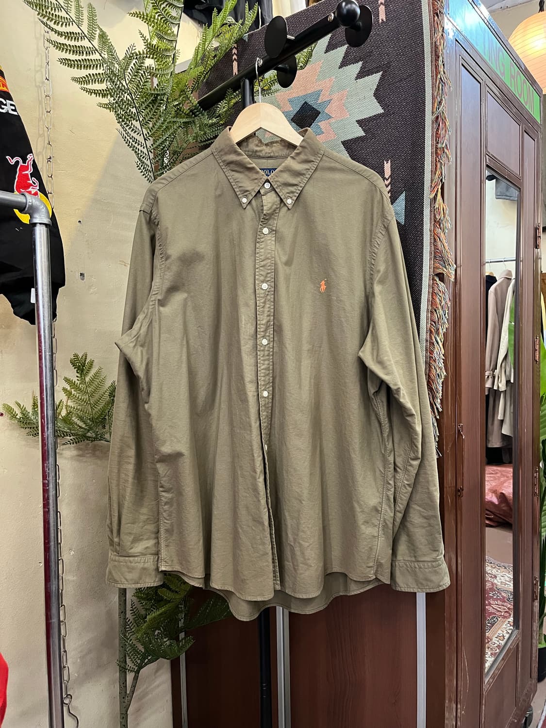 폴로 랄프로렌 셔츠 카키 #csz807 상품이미지1