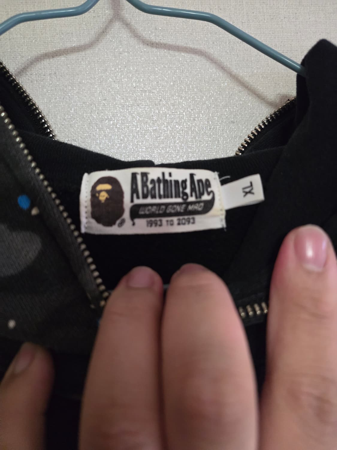 [XL] 베이프 스페이스 반 카모 샤크 후드집업 상품이미지3