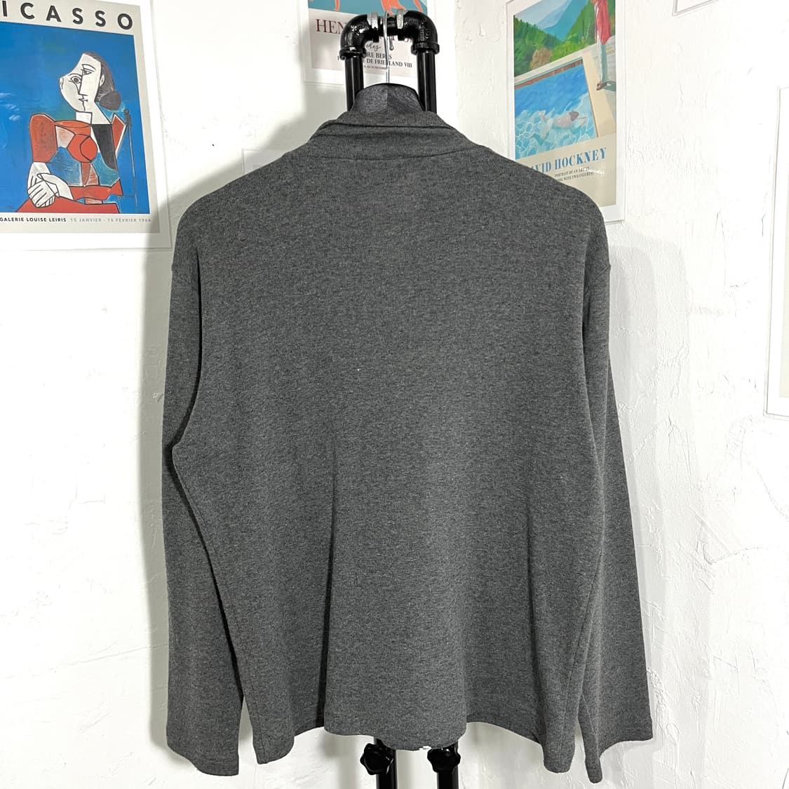 코튼 카라 집업 상품이미지3