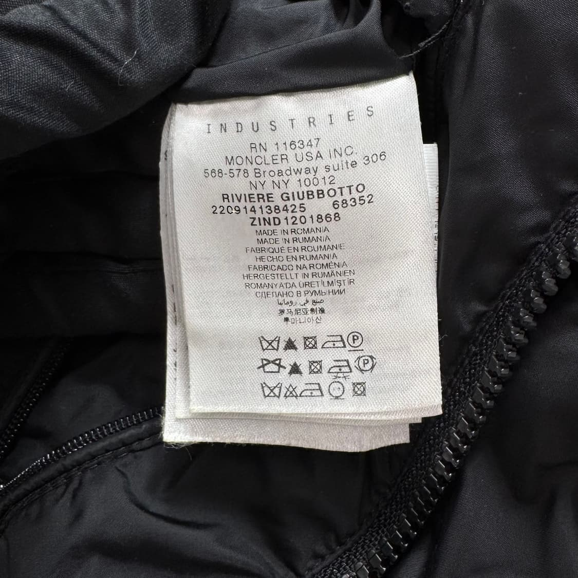 [1사이즈] 몽클레어 리비에르 패딩 후드 점퍼 블랙 상품이미지9