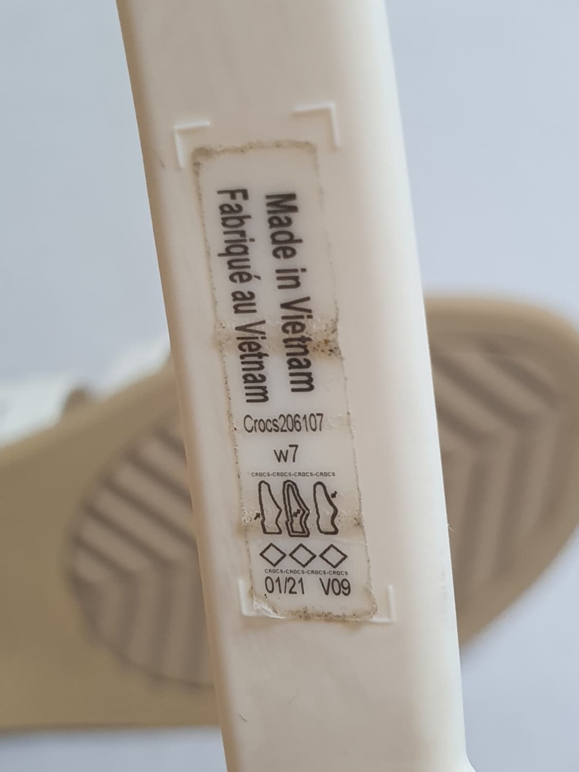 240mm 크록스 툴룸 오픈 플랫 샌들 오이스터 탄 상품이미지9