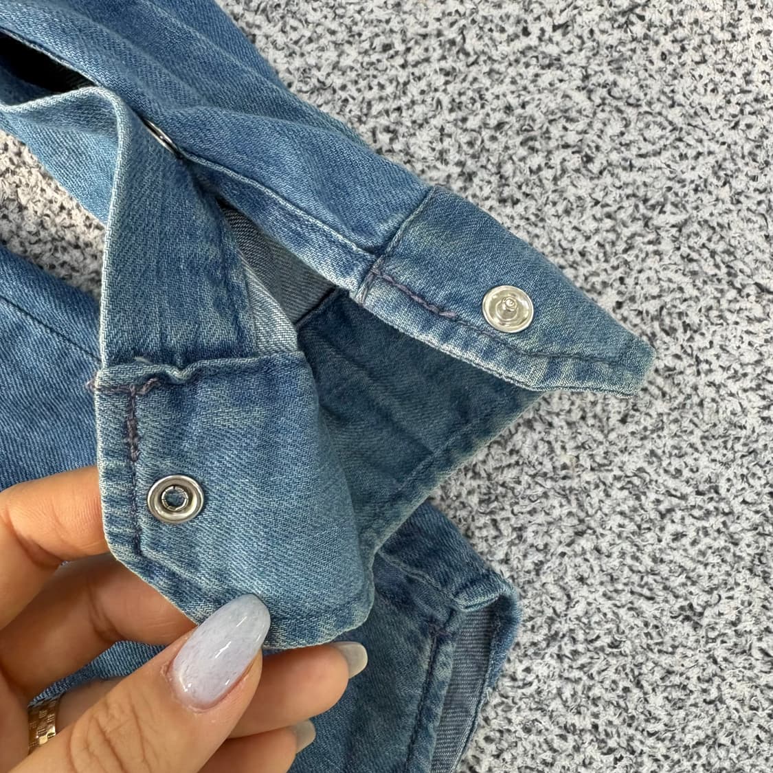 1 마쥬 여성 데님 셔츠 (단추헐거움) 0317J 상품이미지4