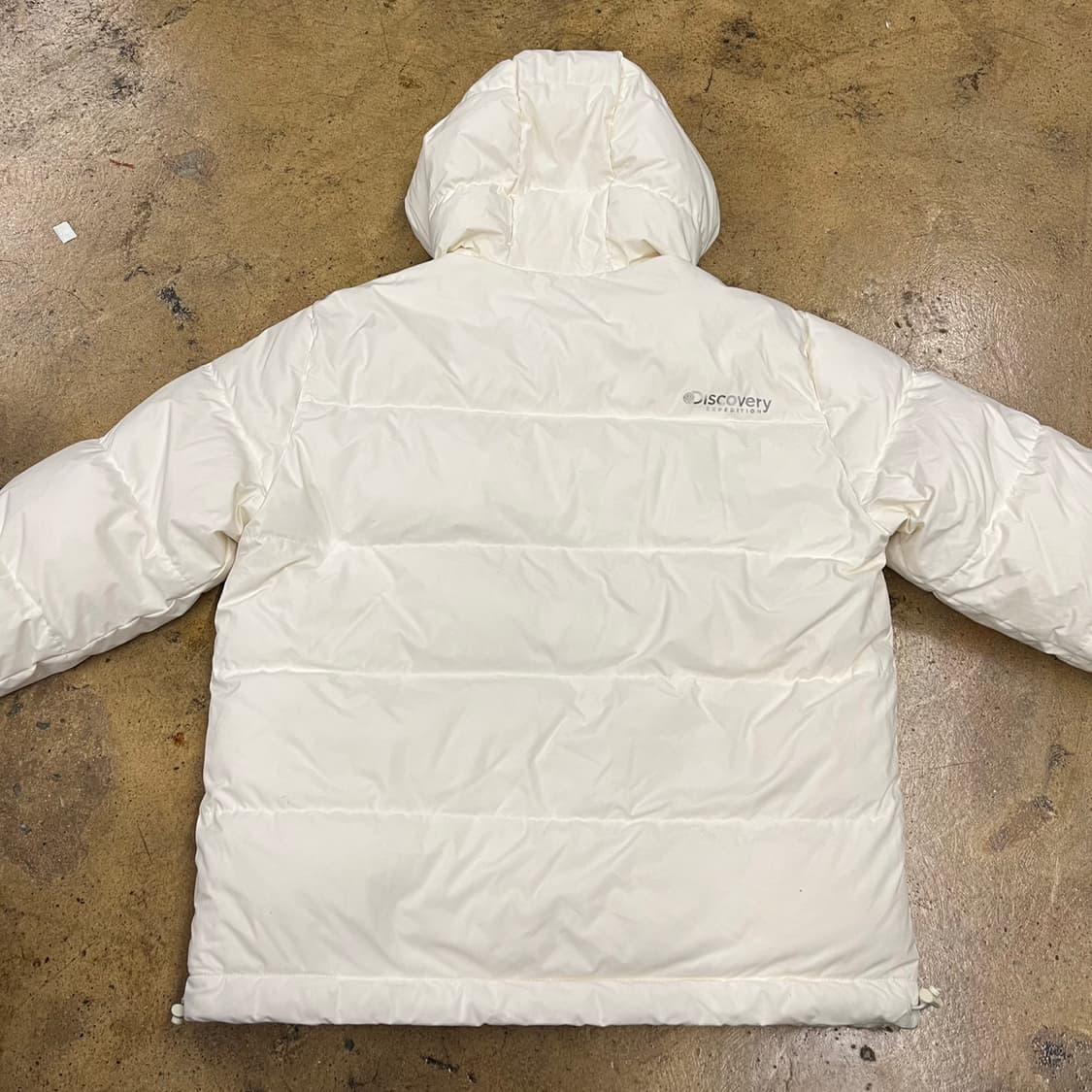 [정품] 디스커버리 흰색 패딩 후리스 양면 점퍼 b18 상품이미지5