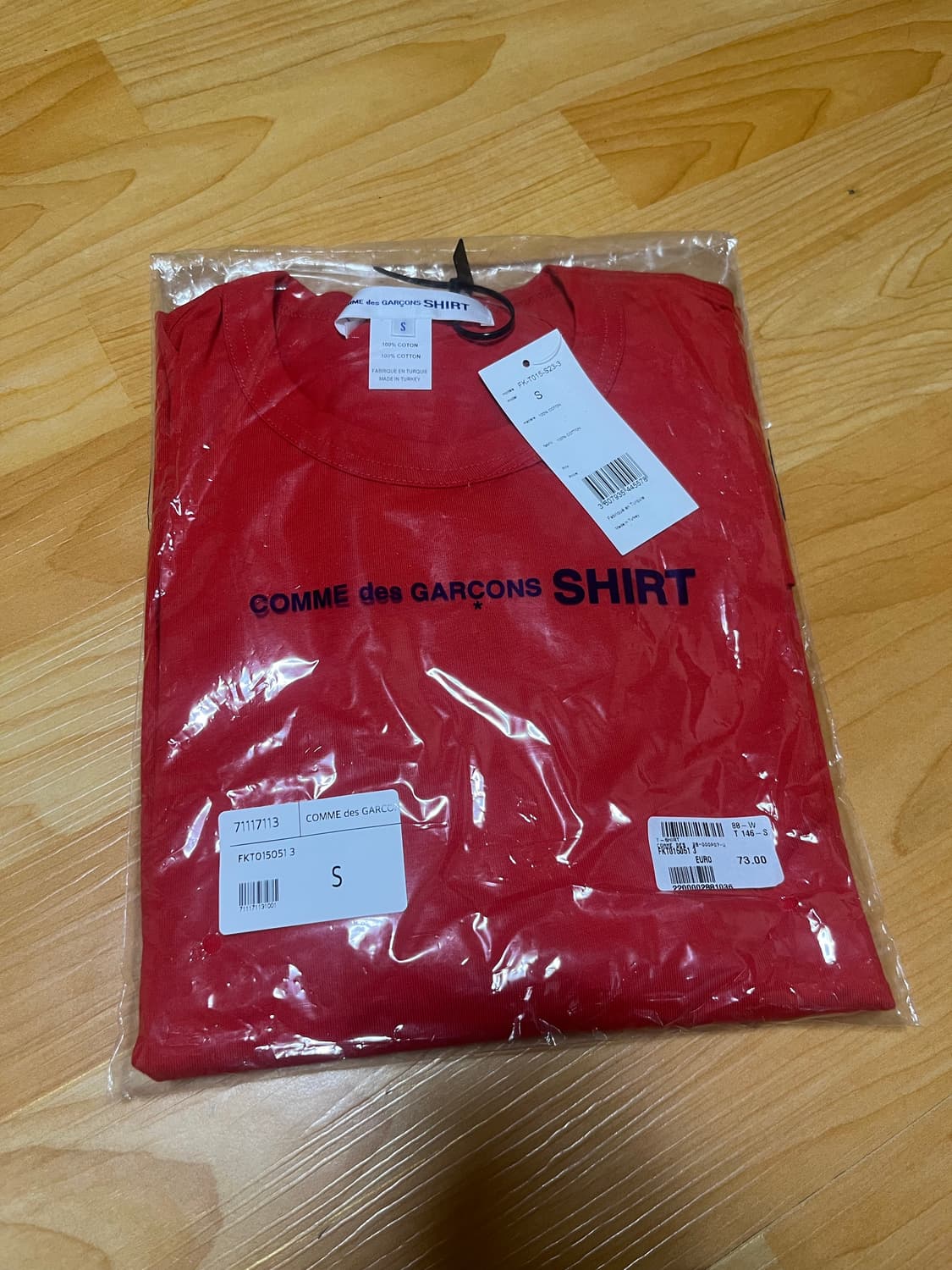 꼼데가르송 셔츠 백로고 반팔티 상품이미지4