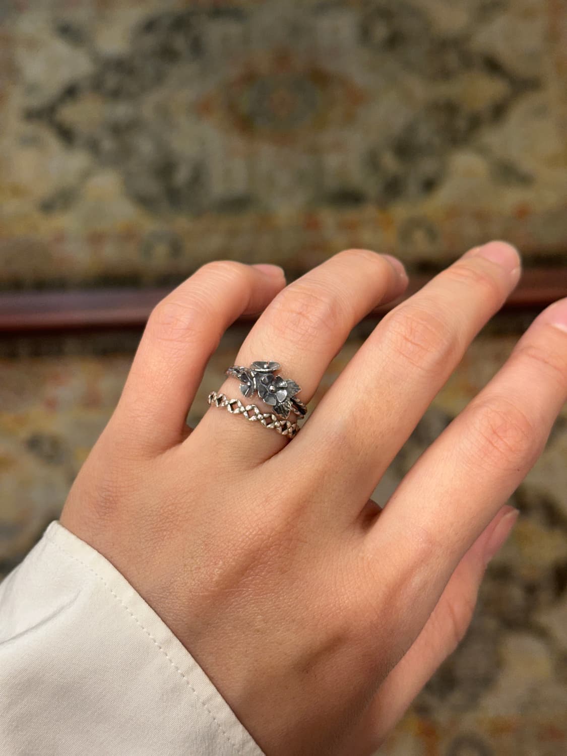 bunch of flowers 925silver baby ring 상품이미지3