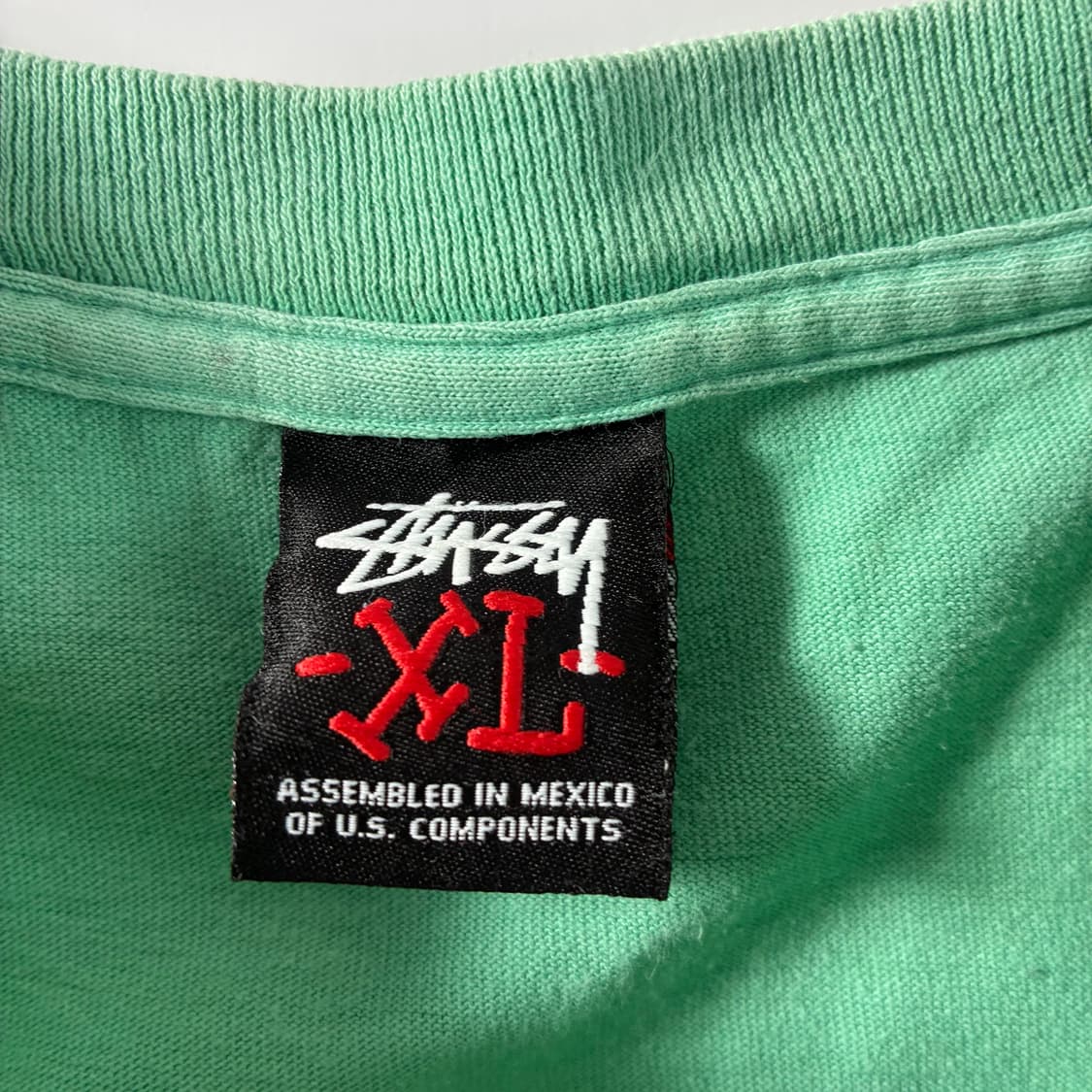 Stussy  스투시 00,s 월드트라이브 라이트그린 반팔티셔츠  상품이미지4