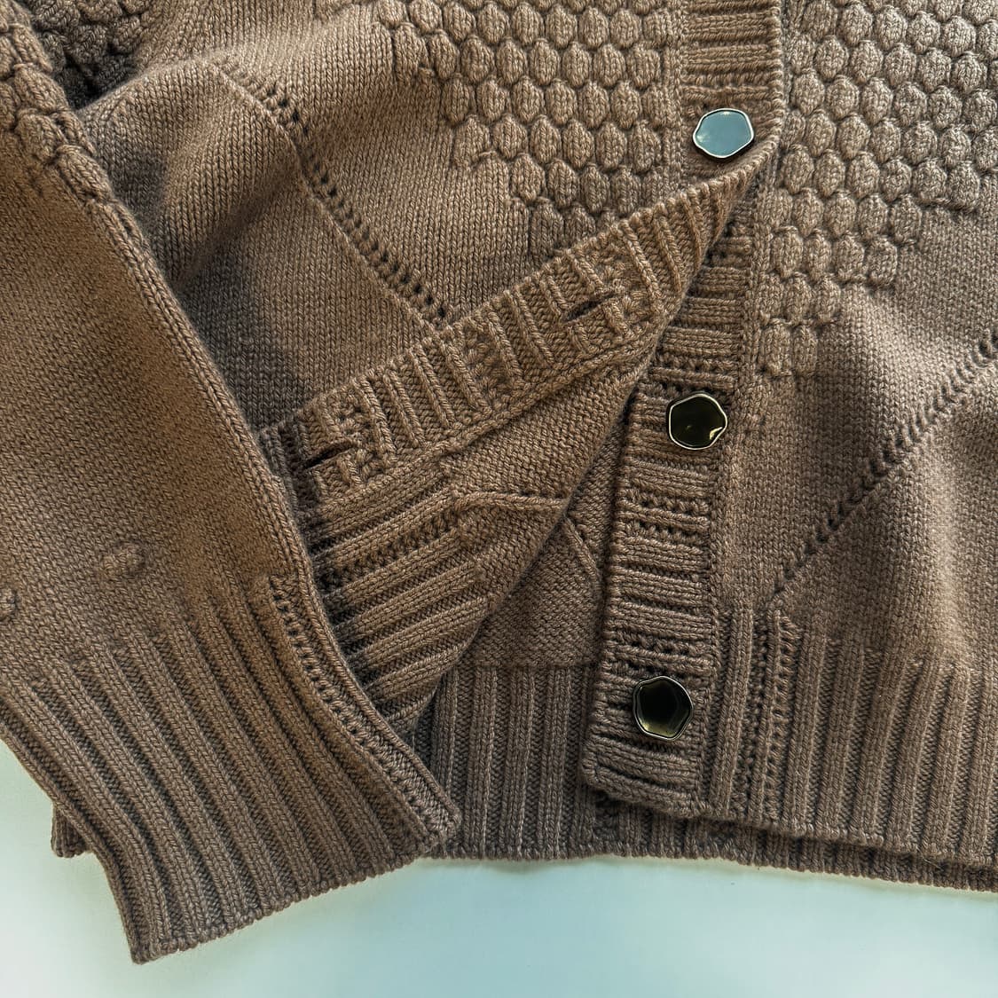 타임 울 캐시미어 크롭 니트 가디건 상품이미지3