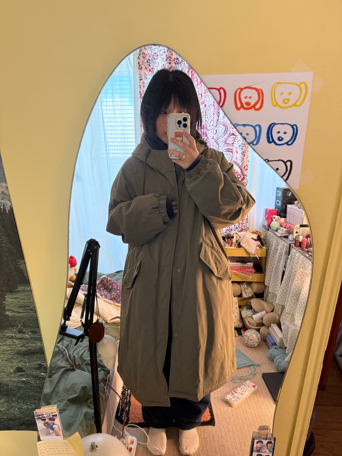 COMONINOZ 꼬모니노즈 롱파카 야상 상품이미지3