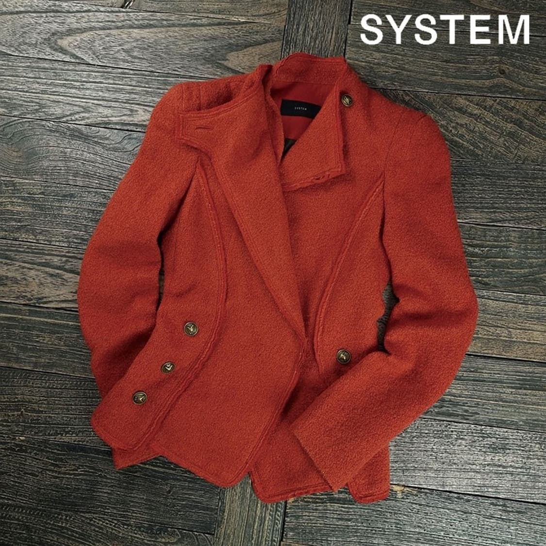 [시스템] 빈티지 슬림핏 더블 모직 자켓 M19191 상품이미지1
